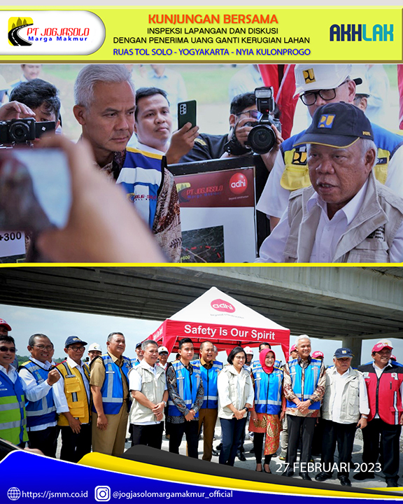 Pada kesempatan tersebut turut Hadir Menteri Pekerjaan Umum dan Perumahan Rakyat Basuki Hadimuljono , Gubernur Jateng Ganjar Pranowo, Walikota surakarta Gibran Rakabuming, Bupati Klaten Sri Mulyani, pejabat dari Pemerintah Daerah Jawa Tengah serta Pejabat terkait